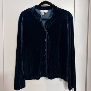 Blue Velvet Long-Sleeve